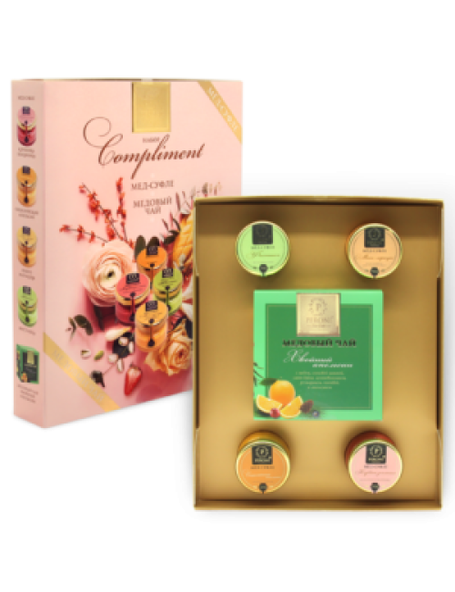 Купить Набор Мёд и Чай в ассортименте по низким ценам в Уссурийске, заказ доставки цветов | Цветочный Рай
