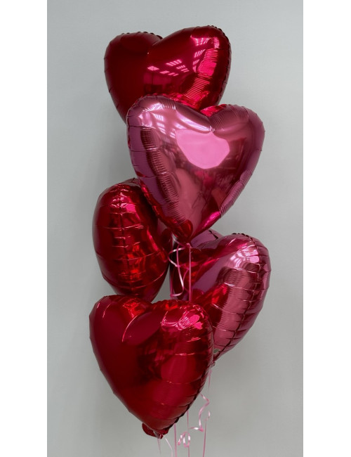 Купить Сет шаров Сердце по низким ценам в Уссурийске, заказ доставки цветов | Цветочный Рай