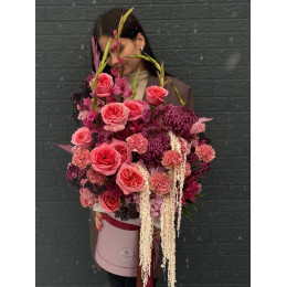 Композиция в коробке Магия Бордо