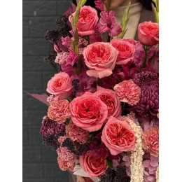 Композиция в коробке Магия Бордо