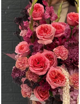 Композиция в коробке Магия Бордо