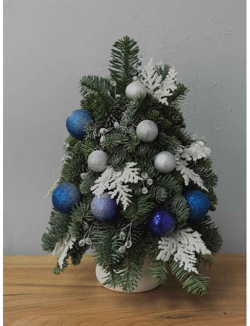 Купить Ёлка S из нобилиса 40 см по низким ценам в Уссурийске, заказ доставки цветов | Цветочный Рай