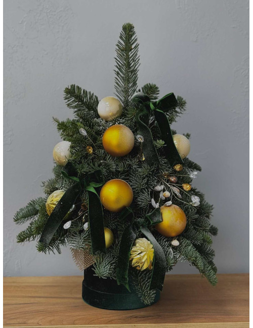 Купить Ёлка S из нобилиса 40 см по низким ценам в Уссурийске, заказ доставки цветов | Цветочный Рай